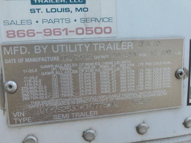 1UYVS2530DM777602 - 2013 UTILITY TRAILER Weiß Foto 10