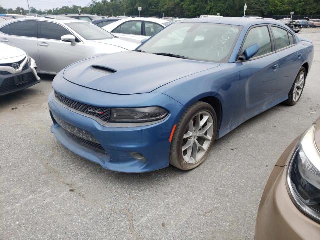 2C3CDXHG9NH110287 - 2022 DODGE CHARGER GT BLUE photo 1