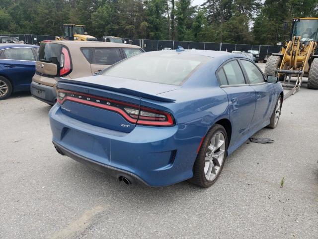 2C3CDXHG9NH110287 - 2022 DODGE CHARGER GT BLUE photo 3