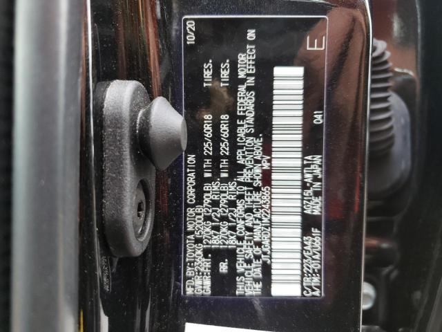 JTJGARDZ1M2243865 - 2021 LEXUS NX 300 BASE Қара фото 13