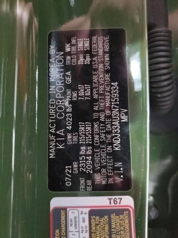 KNDJ33AU3N7159334 - 2022 KIA SOUL EX GREEN photo 13