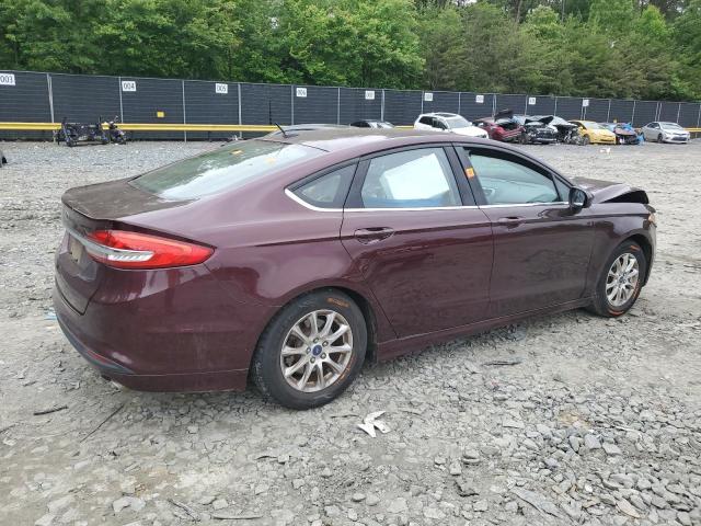 3FA6P0G72HR243870 - 2017 FORD FUSION S BURGUNDY photo 3