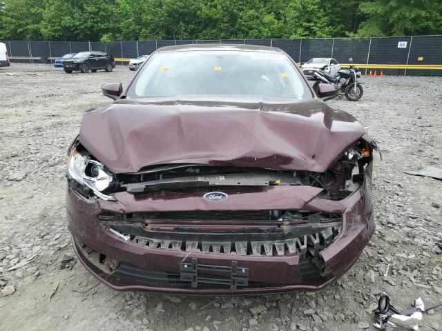 3FA6P0G72HR243870 - 2017 FORD FUSION S BURGUNDY photo 5