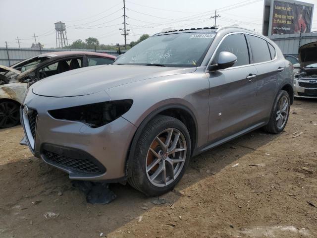 ZASFAKBN4J7B94706 - 2018 ALFA ROMEO STELVIO TI GRAY photo 1