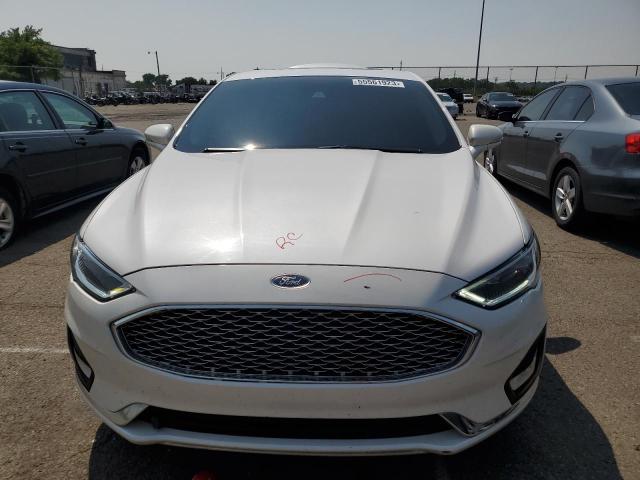 3FA6P0RU5KR227091 - 2019 FORD FUSION TITANIUM WHITE photo 5