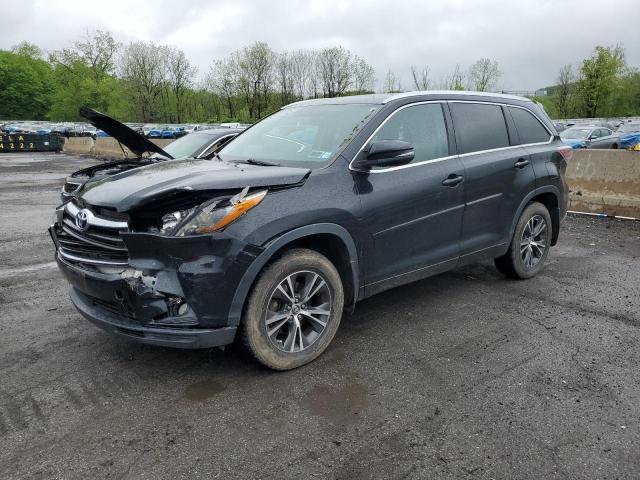 5TDJKRFHXGS503381 - 2016 TOYOTA HIGHLANDER XLE BLACK photo 1