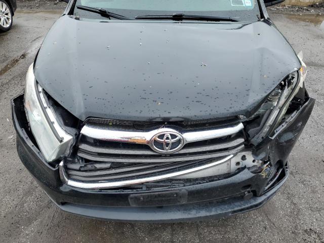 5TDJKRFHXGS503381 - 2016 TOYOTA HIGHLANDER XLE BLACK photo 12