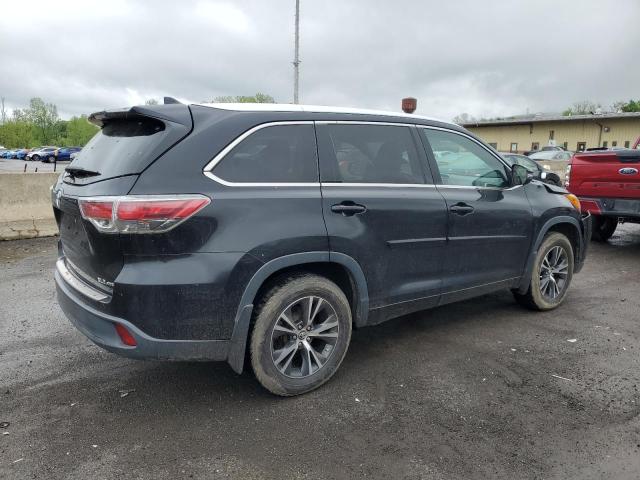 5TDJKRFHXGS503381 - 2016 TOYOTA HIGHLANDER XLE BLACK photo 3
