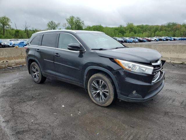 5TDJKRFHXGS503381 - 2016 TOYOTA HIGHLANDER XLE BLACK photo 4