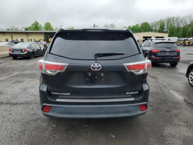 5TDJKRFHXGS503381 - 2016 TOYOTA HIGHLANDER XLE BLACK photo 6