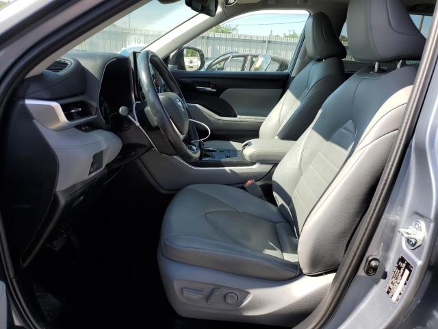 5TDGZRAH5MS039568 - 2021 TOYOTA HIGHLANDER XLE SILVER photo 7