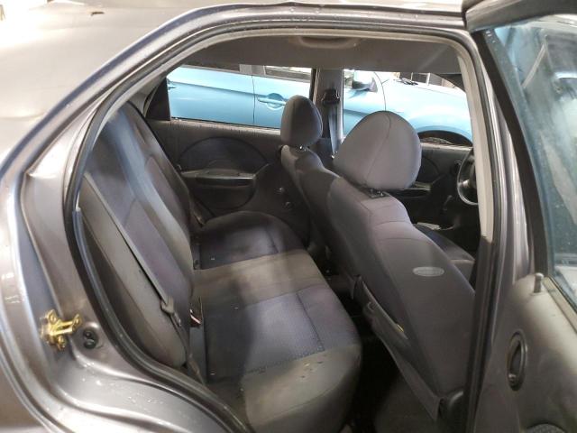 KL1TD566X6B551597 - 2006 CHEVROLET AVEO BASE GRAY photo 10