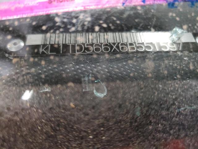 KL1TD566X6B551597 - 2006 CHEVROLET AVEO BASE GRAY photo 12