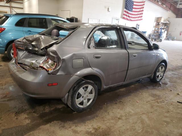 KL1TD566X6B551597 - 2006 CHEVROLET AVEO BASE GRAY photo 3
