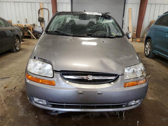 KL1TD566X6B551597 - 2006 CHEVROLET AVEO BASE GRAY photo 5