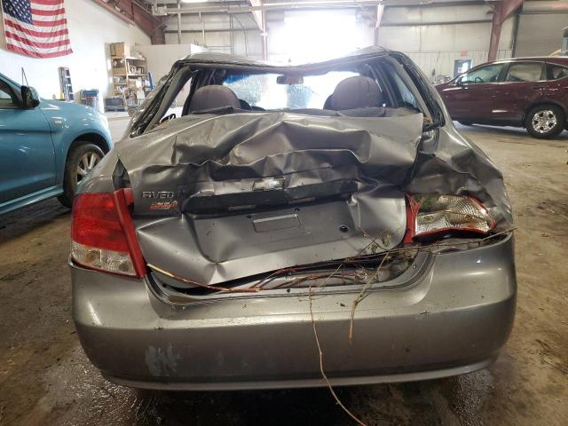 KL1TD566X6B551597 - 2006 CHEVROLET AVEO BASE GRAY photo 6