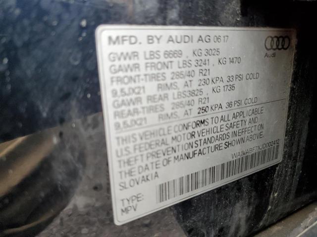 WA1VABF7XJD002412 - 2018 AUDI Q7 PRESTIGE 黑色 照片 13