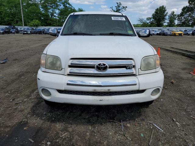 5TBBT441X5S472276 - 2005 TOYOTA TUNDRA ACCESS CAB SR5 WHITE photo 5