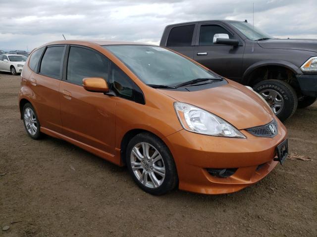 JHMGE88679S044195 - 2009 HONDA FIT SPORT ORANGE photo 4