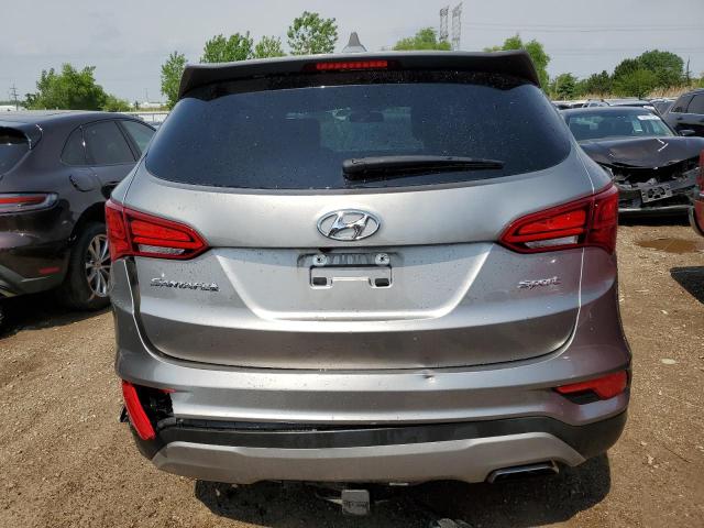 5NMZT3LB6HH009973 - 2017 HYUNDAI SANTA FE S SILVER photo 6