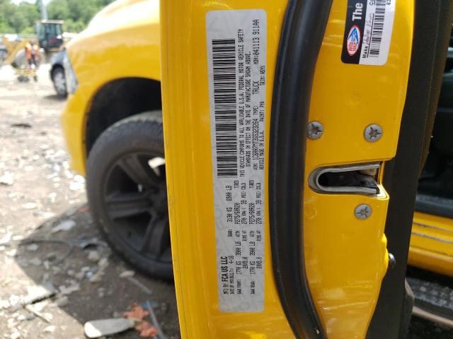 1C6RR7MT3GS323264 - 2016 RAM 1500 SPORT YELLOW photo 12