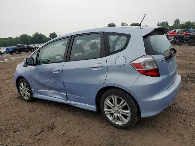 JHMGE8H46AC037428 - 2010 HONDA FIT SPORT BLUE photo 2