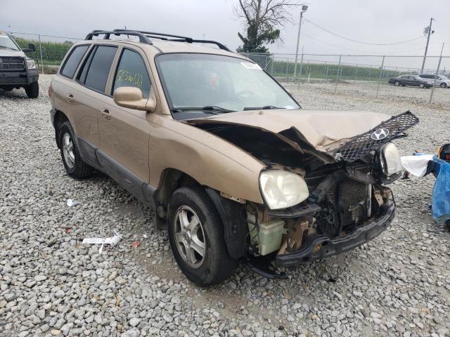 KM8SC13D54U794475 - 2004 HYUNDAI SANTA FE GLS TAN photo 1