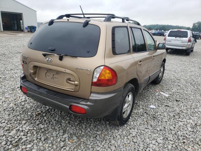 KM8SC13D54U794475 - 2004 HYUNDAI SANTA FE GLS TAN photo 4