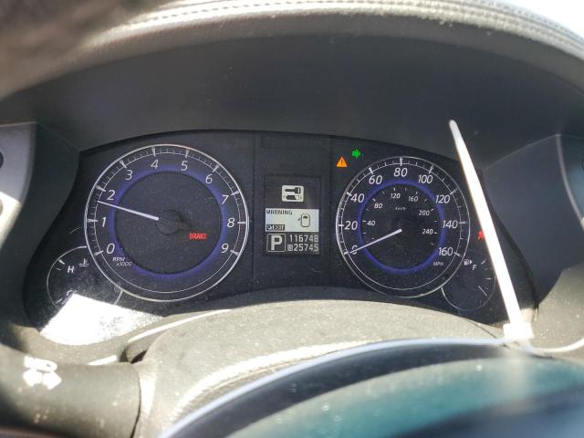 JN1AJ0HR8CM450743 - 2012 INFINITI EX35 BASE Մոխրագույն լուսանկար 9