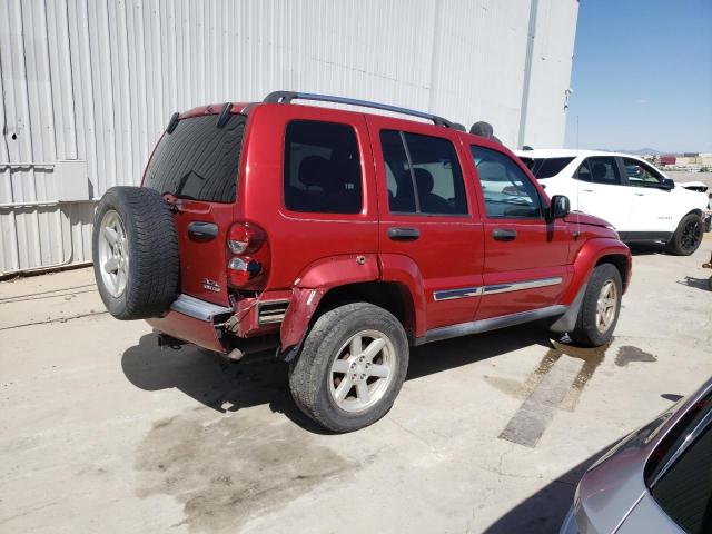 1J4GL58K96W178336 - 2006 JEEP LIBERTY LIMITED RED photo 3