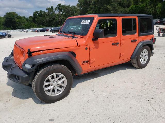 1C4HJXDG7PW676873 - 2023 JEEP WRANGLER SPORT ORANGE photo 1