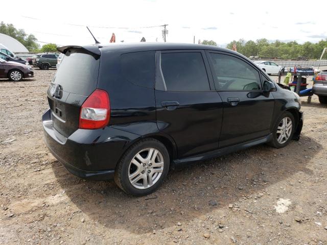 JHMGD38607S050472 - 2007 HONDA FIT S 黑色 照片 3
