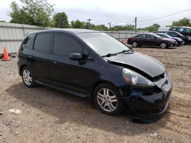 JHMGD38607S050472 - 2007 HONDA FIT S 黑色 照片 4