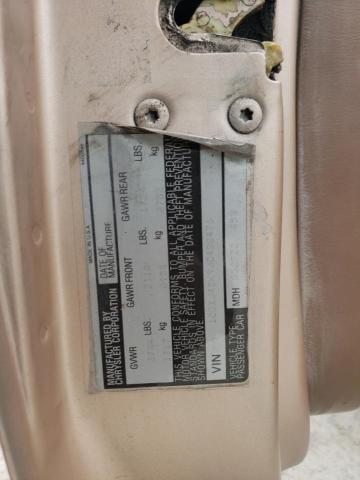 1C3XJ45K9JG438476 - 1988 CHRYSLER LEBARON TAN photo 12