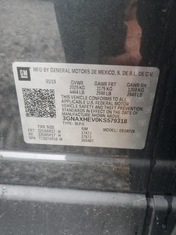 3GNAXHEV0KS579318 - 2019 CHEVROLET EQUINOX LS 石墨色 照片 14