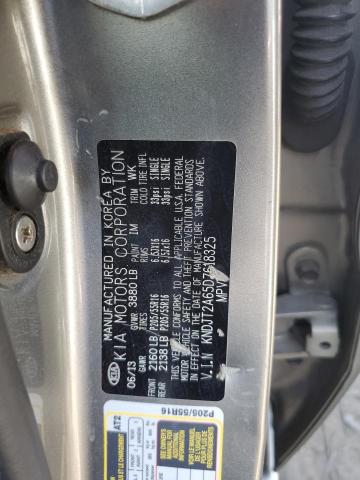 KNDJT2A65D7618325 - 2013 KIA SOUL + GRAY photo 12