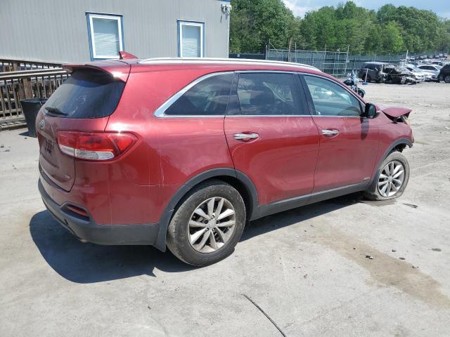 5XYPGDA35HG264864 - 2017 KIA SORENTO LX RED photo 3