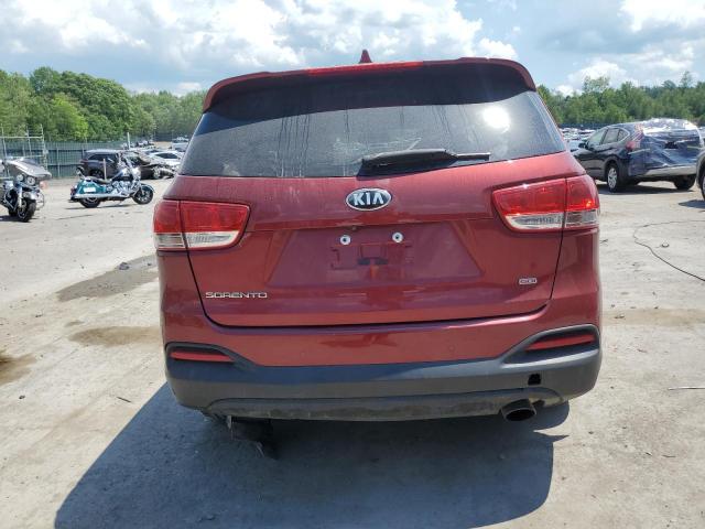 5XYPGDA35HG264864 - 2017 KIA SORENTO LX RED photo 6