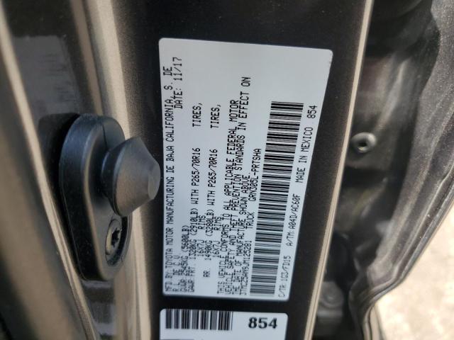 3TMCZ5AN9JM125281 - 2018 TOYOTA TACOMA DOUBLE CAB GRAY photo 13