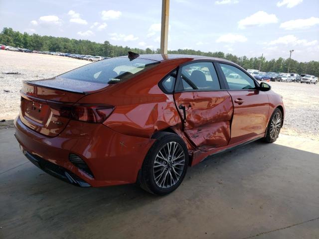 3KPF54AD6NE500747 - 2022 KIA FORTE GT LINE ORANGE photo 3