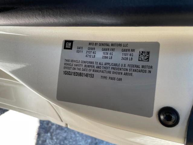 1G6DJ1ED9B0148153 - 2011 CADILLAC CTS PERFORMANCE COLLECTION Белый фото 10