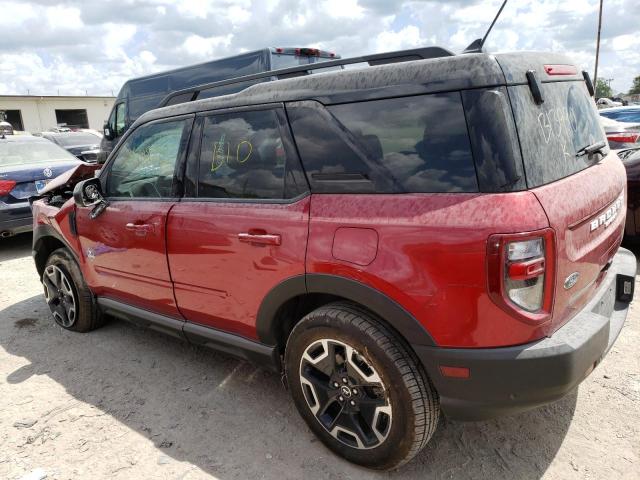 3FMCR9C60MRB13990 - 2021 FORD BRONCO SPO OUTER BANKS RED photo 2