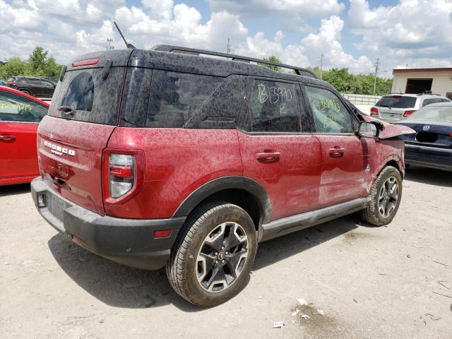 3FMCR9C60MRB13990 - 2021 FORD BRONCO SPO OUTER BANKS RED photo 3