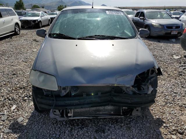 KL1TD66637B789265 - 2007 CHEVROLET AVEO BASE Gümüş foto 5