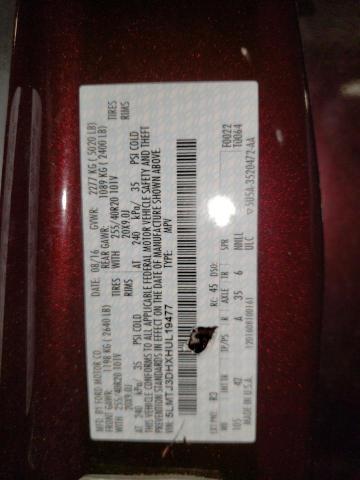 5LMTJ3DHXHUL19477 - 2017 LINCOLN MKC RESERVE PURPLE photo 13