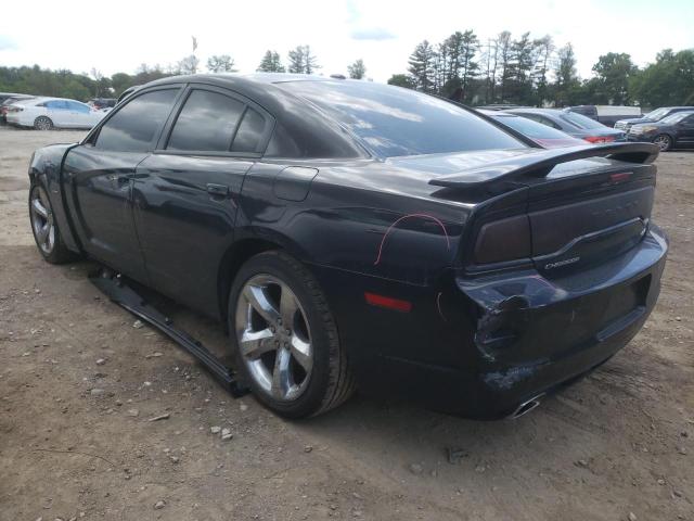 2C3CDXCT8DH610914 - 2013 DODGE CHARGER R/T BLACK photo 2