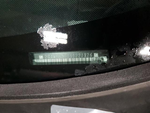 2G4WE537151221826 - 2005 BUICK LACROSSE CXS BLACK photo 12