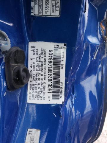 1HGEJ8248WL096406 - 1998 HONDA CIVIC EX BLUE photo 13