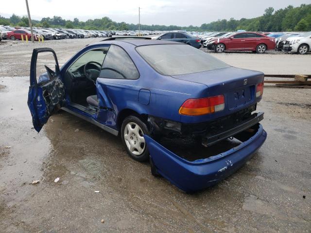 1HGEJ8248WL096406 - 1998 HONDA CIVIC EX BLUE photo 2