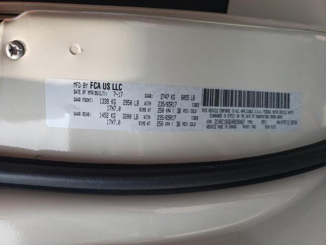 2C4RC1BG6HR839487 - 2017 CHRYSLER PACIFICA TOURING L 米色 照片 14